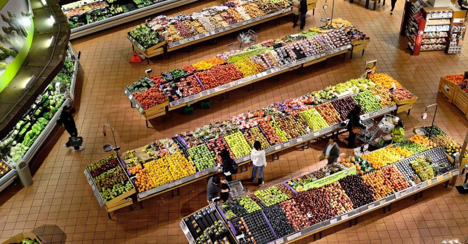 Supermarkt, Obst, Gemüse