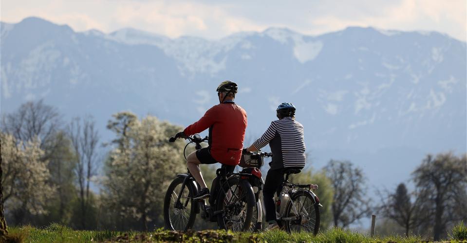 Fahrradfahrer, Senioren